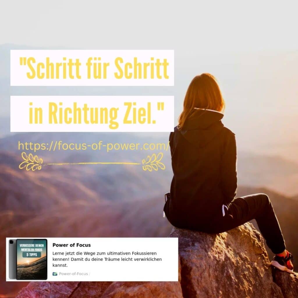 Mit jedem Schritt zum Ziel